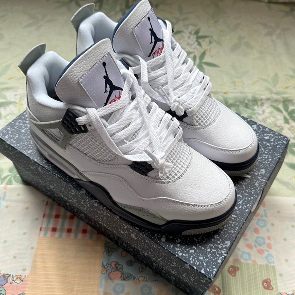 Air Jordan 4 Retro "White Cement" Sneakers